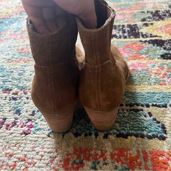 Dolce Vita Women's Ankle Boots Suede Brown Beige Size 10 - Picture 4 of 7